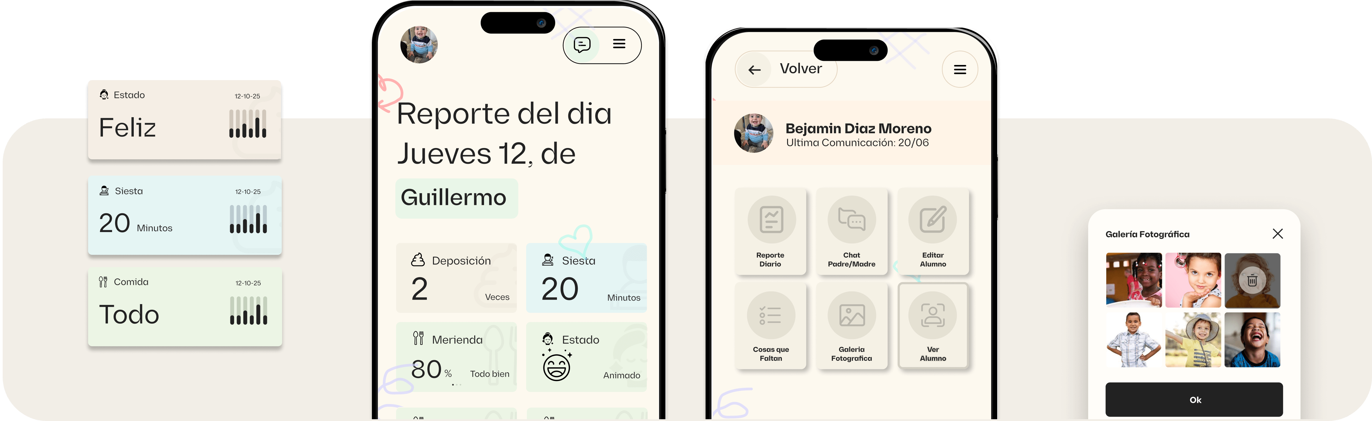 Plataforma de gestión de agenda infantil